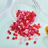 1600Pcs 8 Styles Opaque &  Transparent Plastic Beads KY-SZ0001-52-3