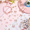 50Pcs Bowknot Alloy Enamel Pendants ENAM-SC0007-10-4