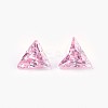 Cubic Zirconia Pointed Back Cabochons ZIRC-WH0001-A02-1