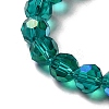 Electroplate Transparent Glass Beads Strands X-EGLA-A035-T8mm-L12-3
