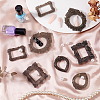 32Pcs 8 Styles Gothic Dark Style Resin Photo Frame AJEW-GA0007-97-5