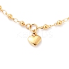 304 Stainless Steel Heart Pendant Necklaces for Valentine's Day STAS-B021-04-1