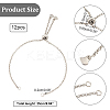  12Pcs 304 Stainless Steel Rolo Chain Slider Bracelet Making AJEW-NB0003-63-2