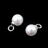 ABS Plastic Imitation Pearl Pendants FIND-H052-01B-04P-2