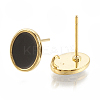 Brass Stud Earring Findings KK-S345-269A-G-2