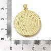 Rack Plating Brass Micro Pave Cubic Zirconia Pendants KK-Z086-67G-02-3