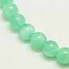 Dyed Natural Green Jade Beads Strands JBS053-4MM-27-1