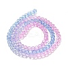 Transparent Painted Glass Beads Strands X1-DGLA-A034-T4mm-A08-5