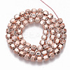 Electroplated Non-magnetic Synthetic Hematite Beads Strands G-S365-003A-3