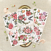 Floral PVC Waterproof Decorative Stickers DIY-WH0404-013-2