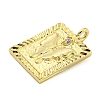 Brass Micro Pave Clear Cubic Zirconia Pendants FIND-Z044-06B-2