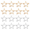 24Pcs 2 Colors Brass Linking Rings KK-TA0003-09-RS-1