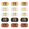 Mega Pet 50Pcs 5 Colors Imitation Leather Labels DIY-MP0001-03-2