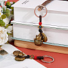 2Pcs Alloy & Brass & Iron Pendant Decorations KEYC-FH0001-58A-4