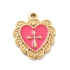 304 Stainless Steel Enamel Pendants STAS-M092-12G-03-1