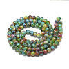 Baking Painted Glass Beads Strands X-DGLA-S115-10mm-S36-2