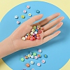 120Pcs 4 Style Smiling Face Beads for DIY Jewelry Making Finding Kits DIY-YW0005-10-8