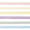 12 Yards 6 Colors Nylon Ruffled Elastic Lace Trim OCOR-GL0001-07-1