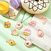 40Pcs 8 Styles Opaque Resin Pendants RESI-CJ0003-47-6
