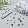 Brass with Iron Flat Square Rivets FIND-WR0011-68-7