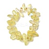 Electroplated Natural Quartz Crystal Beads Strands G-F800-F10-2
