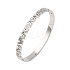 304 Stainless Steel Micro Pave Cubic Zirconia Hinged Bangles for Women BJEW-Z146-01P-2