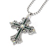 Cross Rhinestone Pendant Necklaces FK0815-8-2