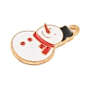 Christmas Theme Alloy Enamel Pendants ENAM-M221-01KCG-10-2