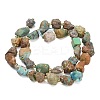 Raw Rough Natural HuBei Turquoise Beads Strands G-A322-B03-02-5