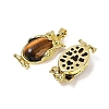 Natural Tiger Eye Pendant KK-F887-02G-07-2