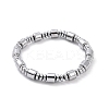 Synthetic Hematite & Brass Column Beaded Necklace Bracelet with Magnetic Clasps SJEW-G079-01C-3