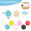 35Pcs 7 Styles Alloy Enamel Pendants ENAM-YW0008-01-3