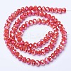 Electroplate Glass Beads Strands EGLA-A044-P8mm-B22-2