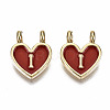 Alloy Enamel Charms ENAM-T012-02I-RS-2
