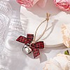 Iron Bell Pendant Decoration HJEW-JM02248-03-2