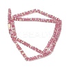Electroplate Glass Beads Strands GLAA-B023-01A-17-2
