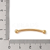 304 Stainless Steel Curved Tube Beads LS-STAS-M061-04G-3