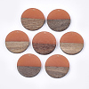 Resin & Walnut Wood Pendants LS-RESI-S358-02B-13-1
