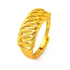 Brass Curb Chain Adjustable Rings for Women RJEW-G318-02C-G-1