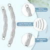 16Pcs 4 Styles 304 Stainless Steel Connector Charms STAS-DC0013-62-3
