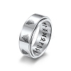 Non-Tarnish Trinity Knot Pattern 304 Stainless Steel Rotating Finger Ring PW-WG47334-04-1