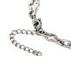 304 Stainless Steel Hollow Cross-Linked Bracelets for Men BJEW-JB12293-02-4