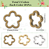 90Pcs 3 Colors Tibetan Style Alloy Bead Frames FIND-SC0011-51-2