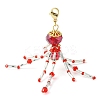 Octopus Glass Beaded Pendant Decorations HJEW-MZ00030-3