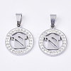 201 Stainless Steel Pendants STAS-N089-26P-1
