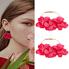 1 Piar Alloy Hoop Earrings EJEW-LP0001-88B-1