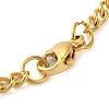 304 Stainlessa Steel Curb Chain Pendant Necklaces LS-NJEW-H034-03G-3