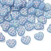 Translucent Resin Waffle Beads RESI-D312-01B-03-1