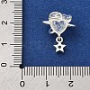 Brass Cubic Zirconium Pendants KK-D378-10S-3