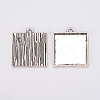 Alloy Pendant Cabochon Settings X-PALLOY-A19951-AS-LF-1